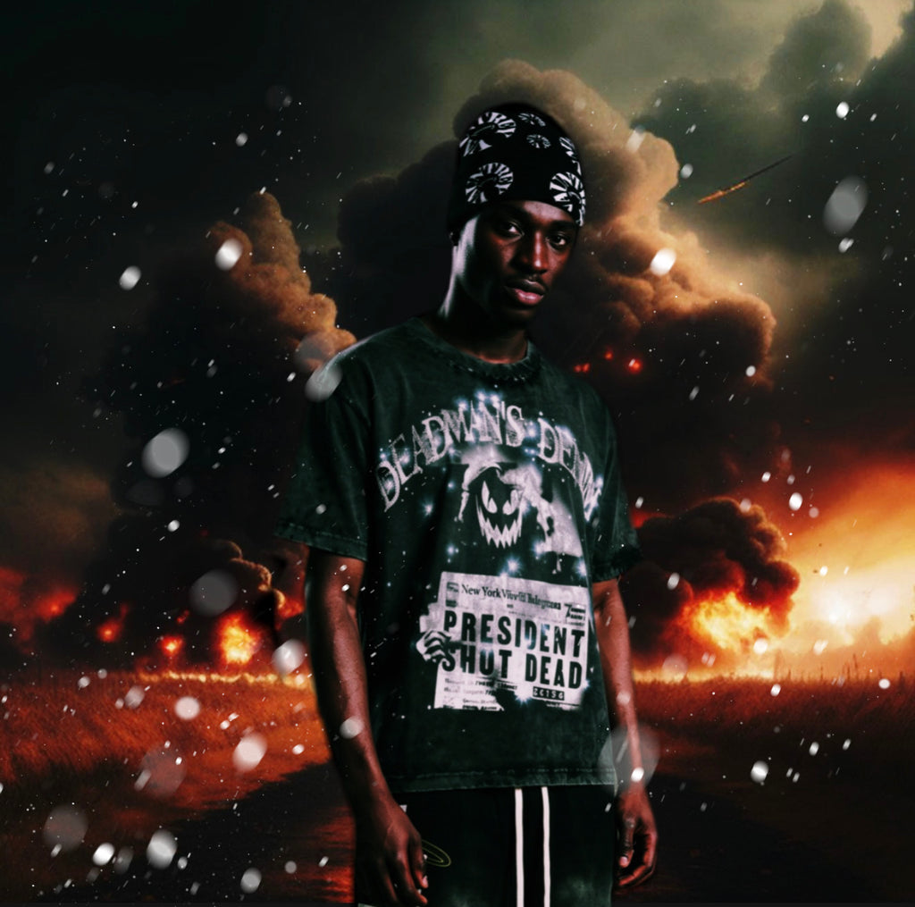 deadmans denim tee
