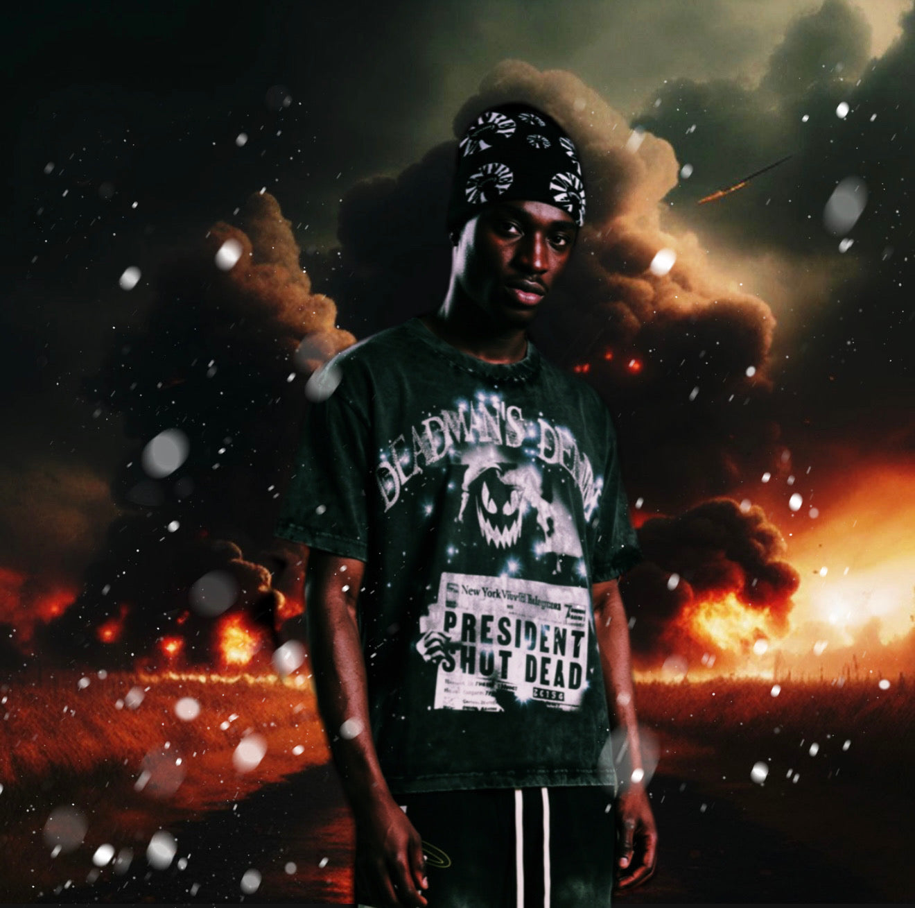 deadmans denim tee