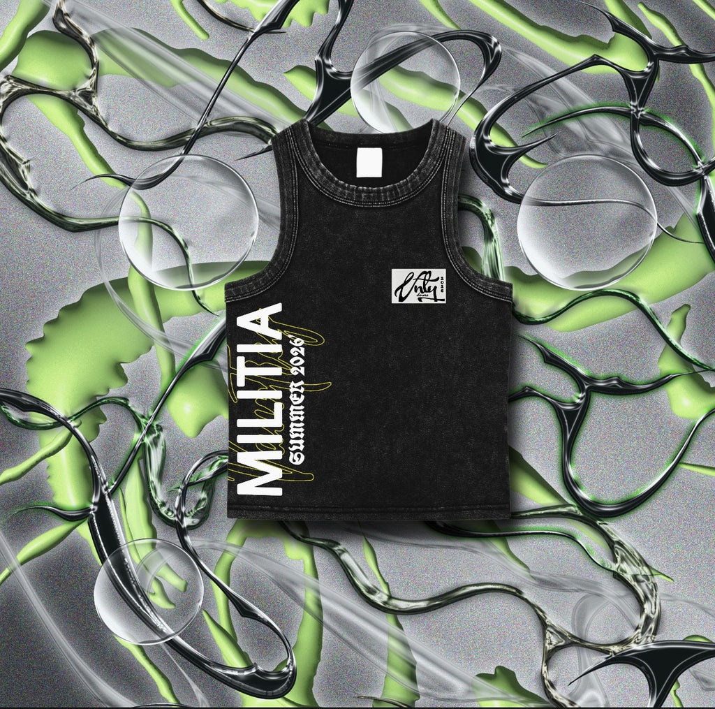 militia 26' vintage tank top
